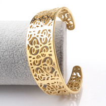 Stainless steel hollow pattern bracelet