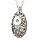 Love Metal Pendant 60CM Necklace for 20mm Snaps button jewelry wholesale