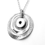 Love Metal Pendant 60CM Necklace for 20mm Snaps button jewelry wholesale