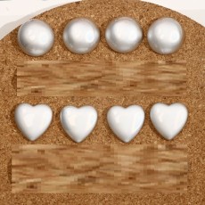 20MM Bright Silver Round Love Resin snap button charms