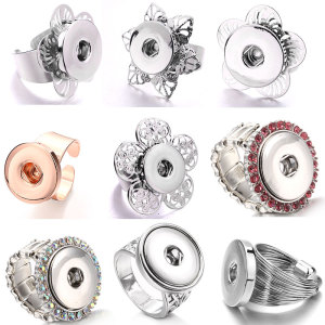 Multicolor metal buckle Ring buckle 18MM Snaps button jewelry wholesale