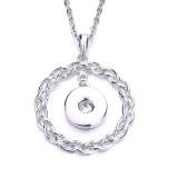 Love Metal Pendant 60CM Necklace for 20mm Snaps button jewelry wholesale