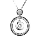 Love Metal Pendant 60CM Necklace for 20mm Snaps button jewelry wholesale