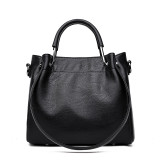 Fashionable soft leather casual large capacity single shoulder crossbody bag