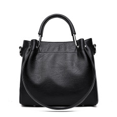 Fashionable soft leather casual large capacity single shoulder crossbody bag