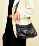Fashionable soft leather casual large capacity single shoulder crossbody bag