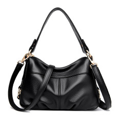 Fashionable soft leather casual large capacity single shoulder crossbody bag
