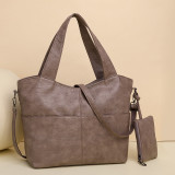 Soft Leather Minimalist Soft Leather Large Capacity Handheld One Shoulder Crossbody Bag