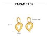 Stainless steel Love Wing Earrings