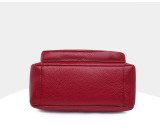 Washed soft leather multi pocket casual crossbody bag