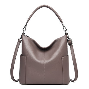 Fashionable soft leather casual large capacity single shoulder crossbody bag