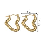 Stainless steel Love  Earrings