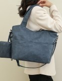 Soft Leather Minimalist Soft Leather Large Capacity Handheld One Shoulder Crossbody Bag