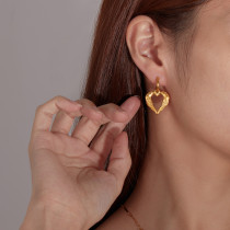 Stainless steel Love Wing Earrings