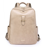 Soft leather fashionable backpack