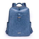 Soft leather fashionable backpack