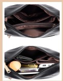 Fashionable soft leather casual large capacity single shoulder crossbody bag