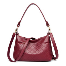 Fashionable soft leather casual large capacity single shoulder crossbody bag