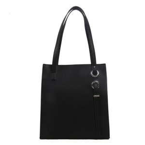 Fashionable soft leather tote bag with large capacity shoulder bag