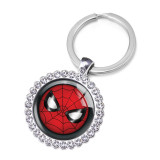 Marvel Animation Crystal Glass Alloy Keychain
