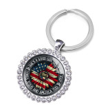 JEEP Crystal Glass Alloy Keychain