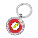Marvel Animation Crystal Glass Alloy Keychain