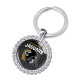 NFL Rugby League Crystal Glass Alloy Keychain