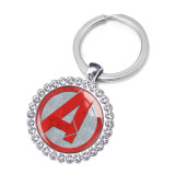 Marvel Animation Crystal Glass Alloy Keychain