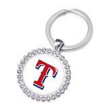 MLB  NEW baseball team Crystal Glass Alloy Keychain