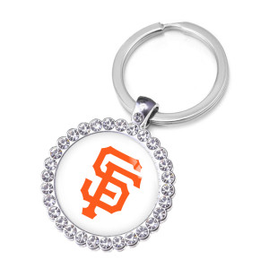 MLB  NEW baseball team Crystal Glass Alloy Keychain
