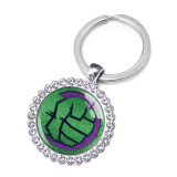 Marvel Animation Crystal Glass Alloy Keychain