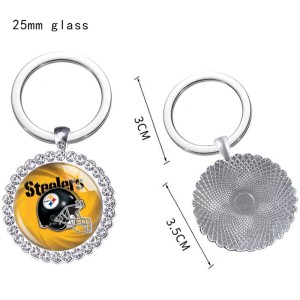 Coca Cola Crystal Glass Alloy Keychain