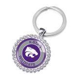 NCAA School Team Alliance Crystal Glass Alloy Keychain