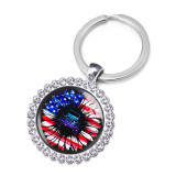 JEEP Crystal Glass Alloy Keychain