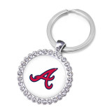 MLB  NEW baseball team Crystal Glass Alloy Keychain