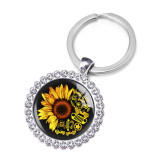 JEEP Crystal Glass Alloy Keychain