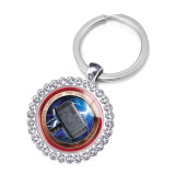 Marvel Animation Crystal Glass Alloy Keychain