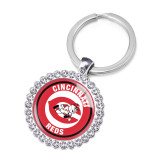 MLB baseball team Crystal Glass Alloy Keychain