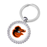 MLB  NEW baseball team Crystal Glass Alloy Keychain