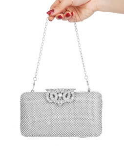 Dinner bag, handbag, diamond inlaid dress, evening bag