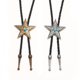 Five-pointed star Hip Hop bolo tie necklace