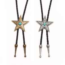 Five-pointed star Hip Hop bolo tie necklace