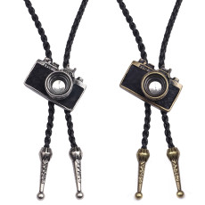 Camera Hip Hop bolo tie necklace