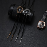 Gemstone Hip Hop bolo tie necklace
