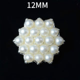 12MM Metal pearl snap button charms