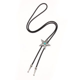 Five-pointed star Hip Hop bolo tie necklace
