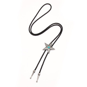 Five-pointed star Hip Hop bolo tie necklace