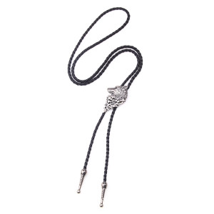 wolf Hip Hop bolo tie necklace