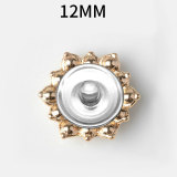12MM Metal pearl snap button charms