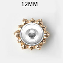 12MM Metal pearl snap button charms